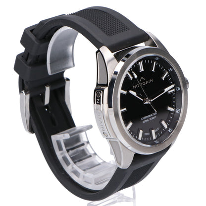 NORQAIN ノルケイン 美品 NN3000S03A/MBJ301 インディペンデンス JP ブラックMOP ラバーバンド 42mm 自動巻き 腕時計
