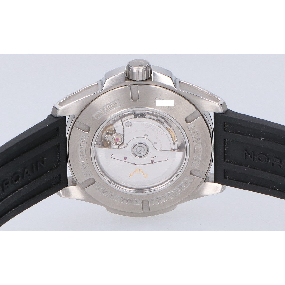 NORQAIN ノルケイン 美品 NN3000S03A/MBJ301 インディペンデンス JP ブラックMOP ラバーバンド 42mm 自動巻き 腕時計