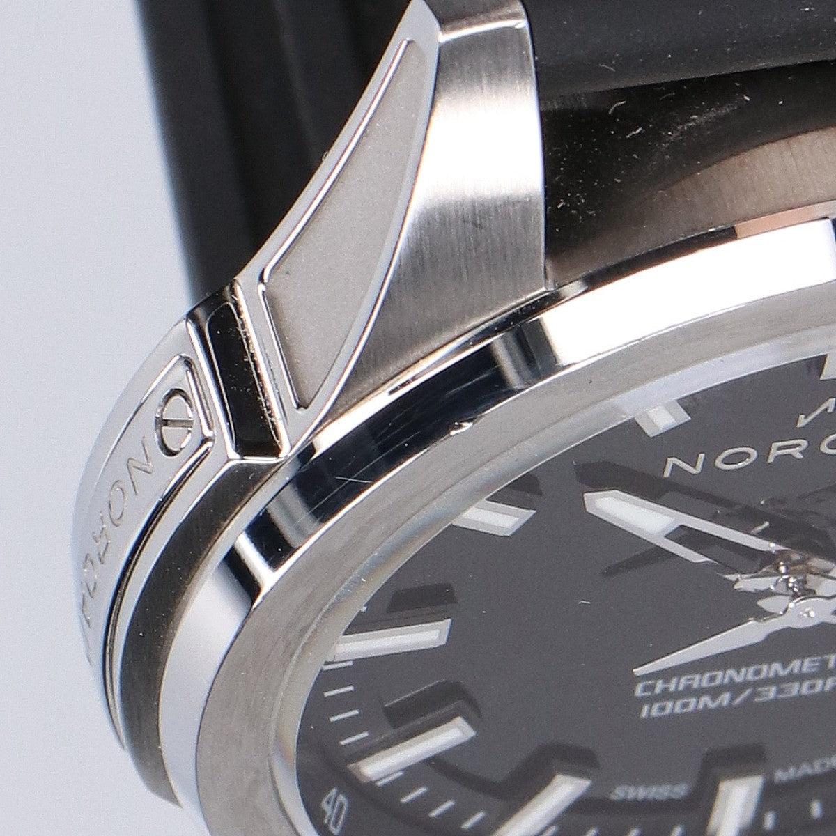 NORQAIN ノルケイン 美品 NN3000S03A/MBJ301 インディペンデンス JP ブラックMOP ラバーバンド 42mm 自動巻き 腕時計