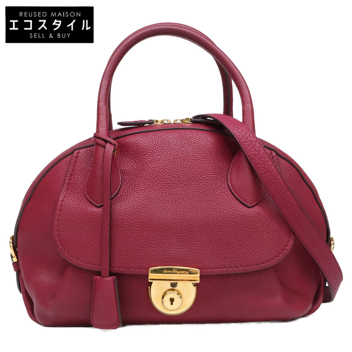 Salvatore Ferragamo サルヴァトーレフェラガモ GF-21E770 フィアンマ 2WAYショルダー ハンドバッグ