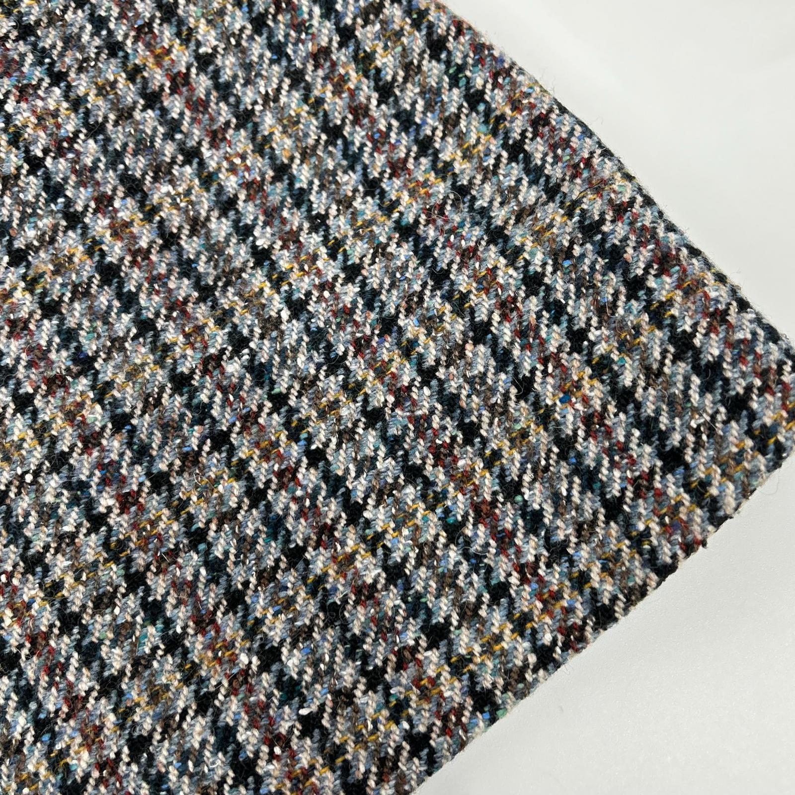 SANDRO サンドロ ブルー SFPJU00752-D284 Short tweed and denim skirt スカート
