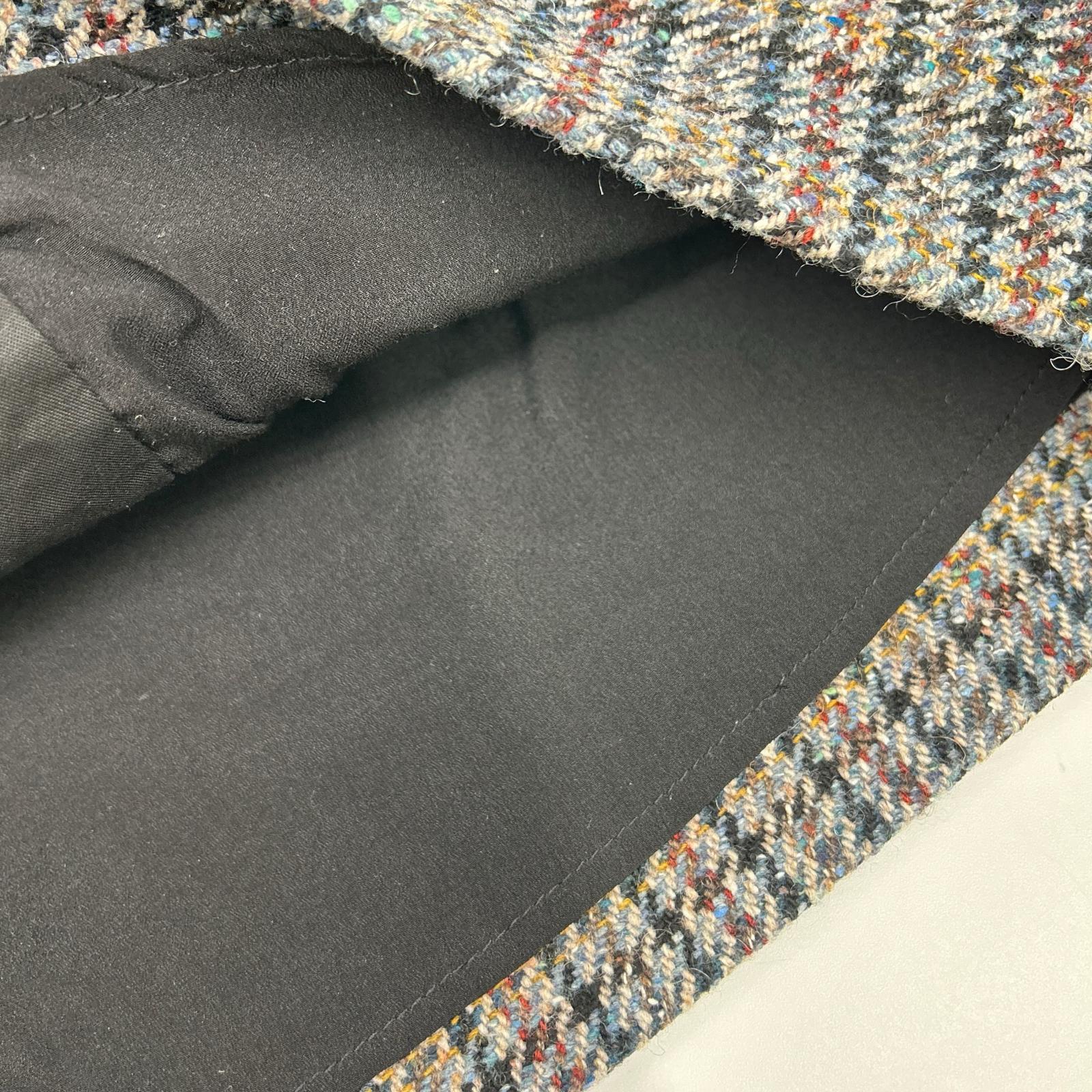 sandro サンドロ ブルー SFPJU00752-D284 Short tweed and denim skirt スカート