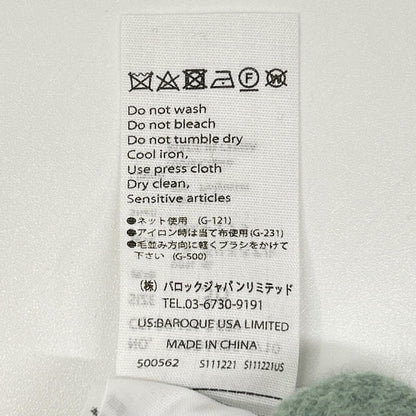 ENFOLD エンフォルド 300DA230-0710 グレー×グリーン ウール ノーカラーコート コート