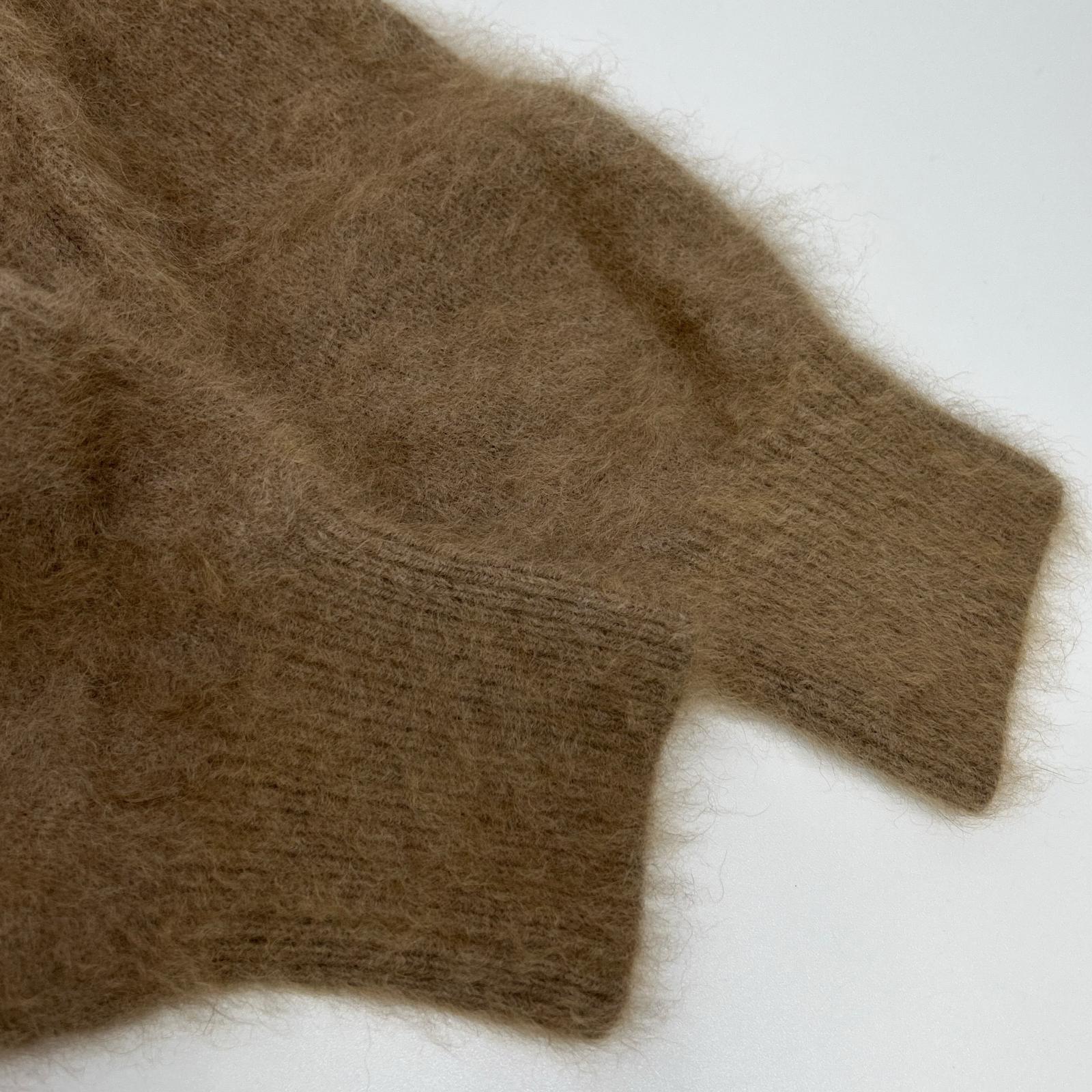 Spick&Span スピック＆スパン ブラウン FURKNIT チャイニーズラクーン カーディガン トップス
