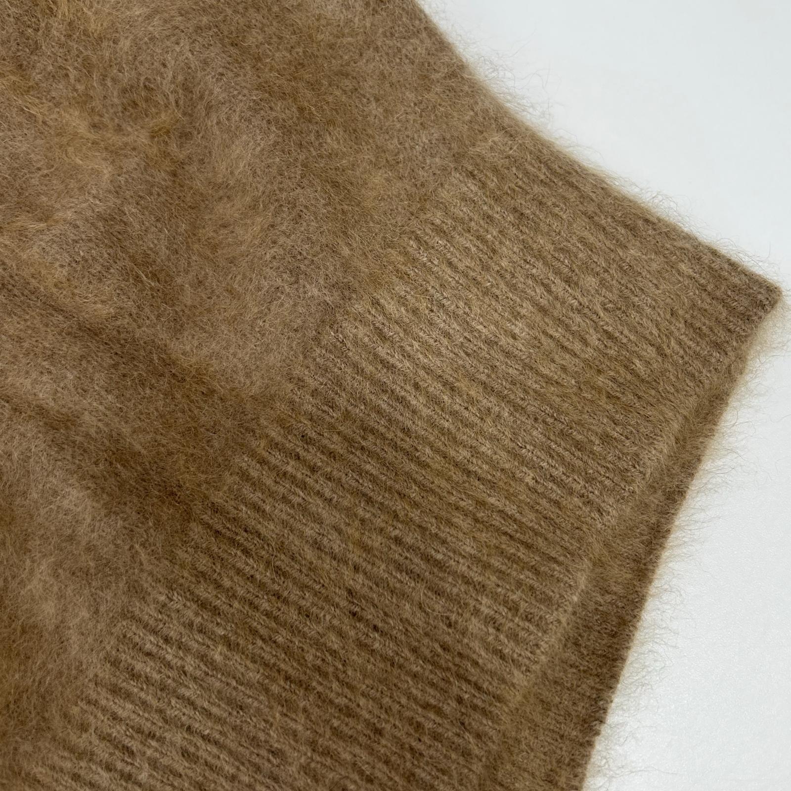 Spick&Span スピック＆スパン ブラウン FURKNIT チャイニーズラクーン カーディガン トップス