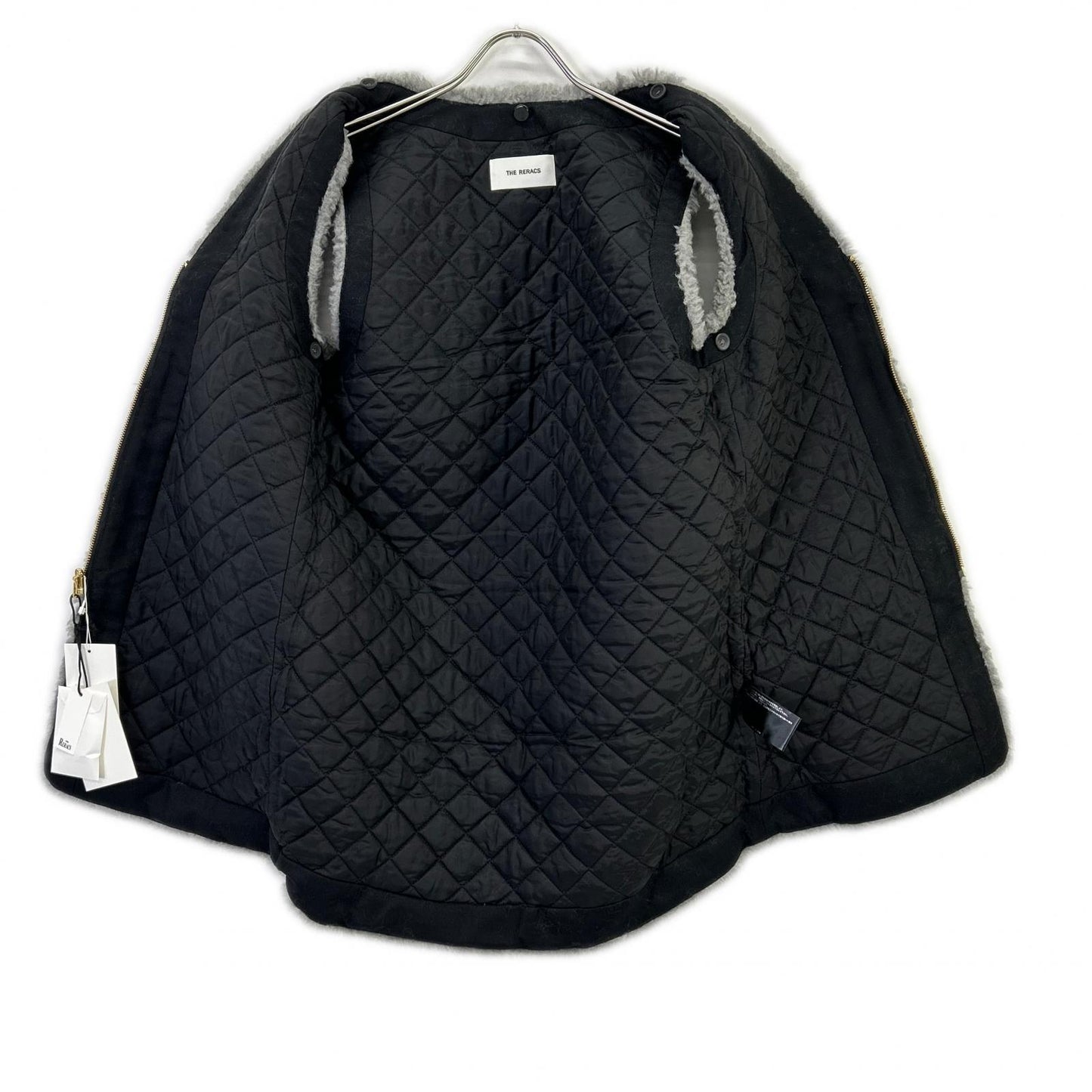 THE RERACS ザ・リラクス for UNITED ARROWS グレー ウール ライナー ベスト ベスト
