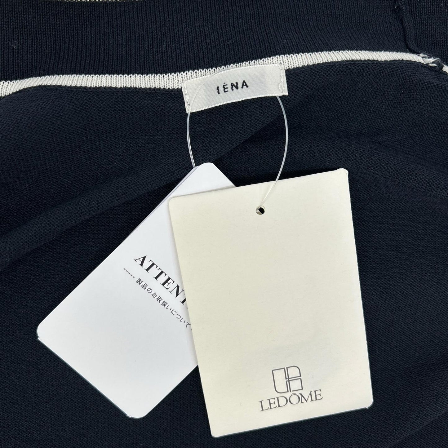 IENA イエナ ネイビー コットン ロング カーディガン トップス