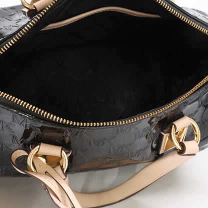 MICHAEL KORS マイケルコース 【美品】グレイソン エンボスロゴ パテント サッチェル ミディアム 2WAYショルダー ボストンバッグ