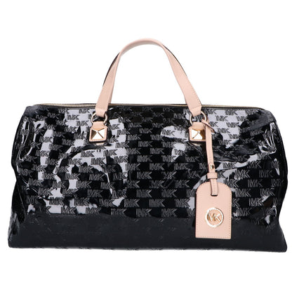 MICHAEL KORS マイケルコース グレイソン エンボスロゴ パテント サッチェル エクストララージ ボストンバッグ