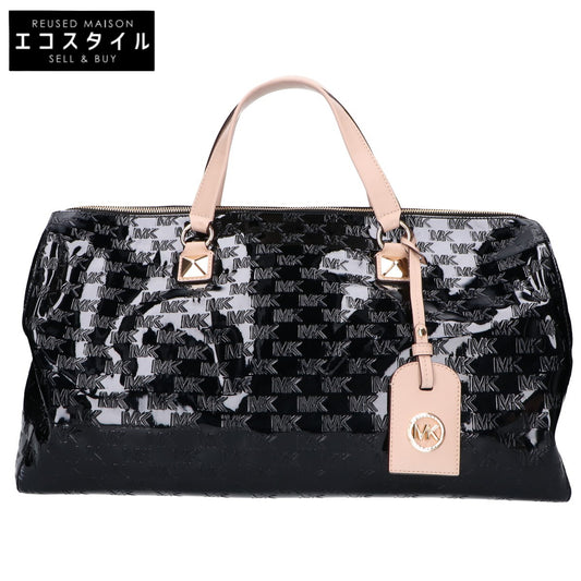 MICHAEL KORS マイケルコース グレイソン エンボスロゴ パテント サッチェル エクストララージ ボストンバッグ