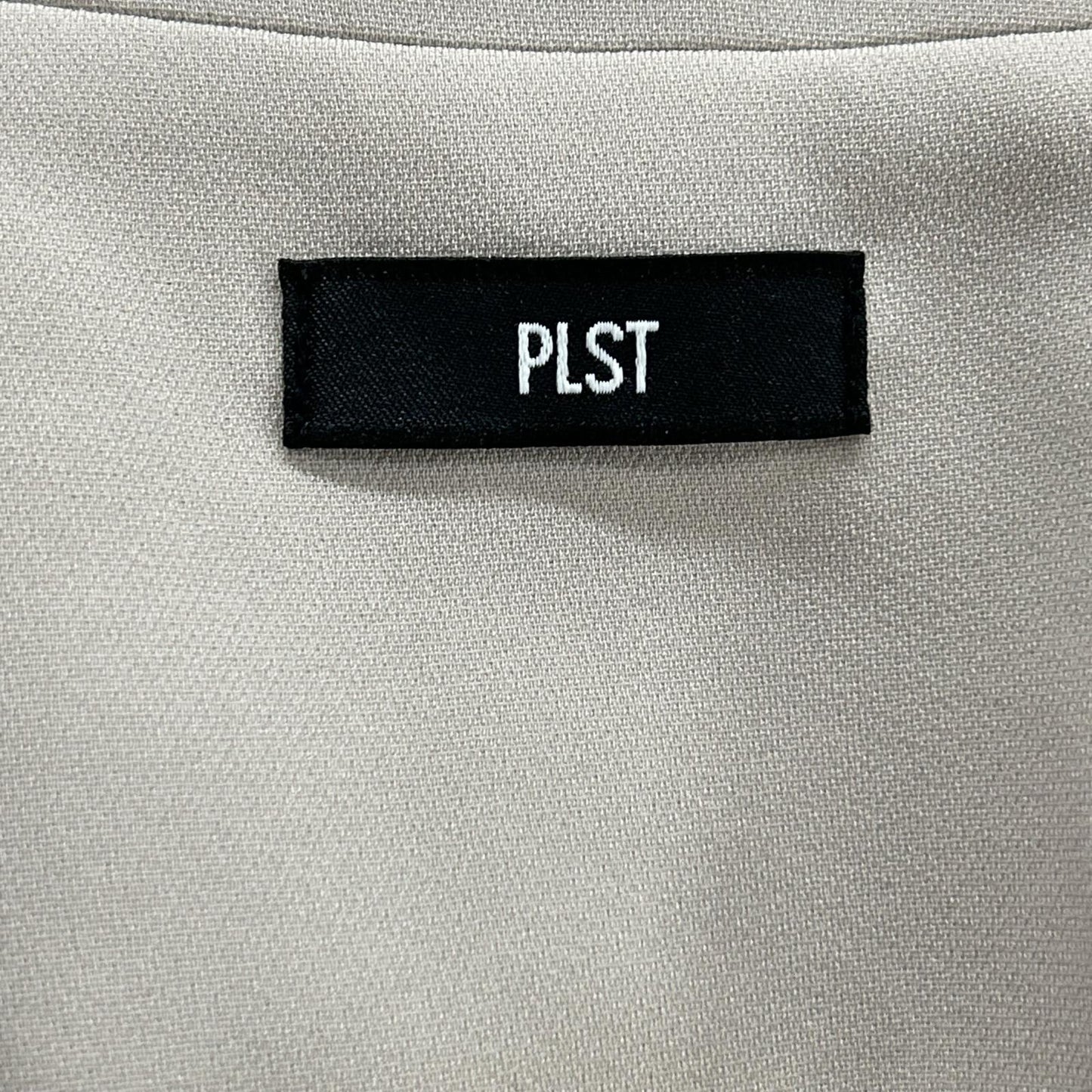 PLST プラステ 12-5102001 ベージュ トリアセブレンドペプラムジレ ベスト