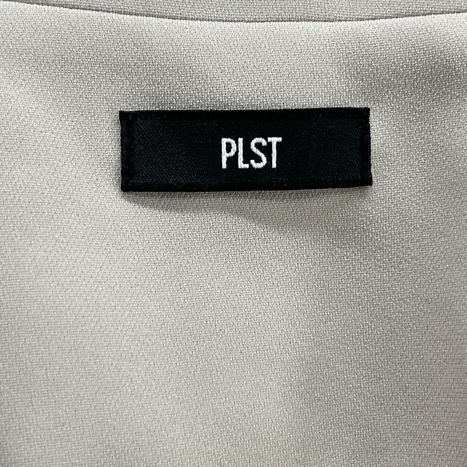 PLST プラステ 12-5102001 ベージュ トリアセブレンドペプラムジレ ベスト