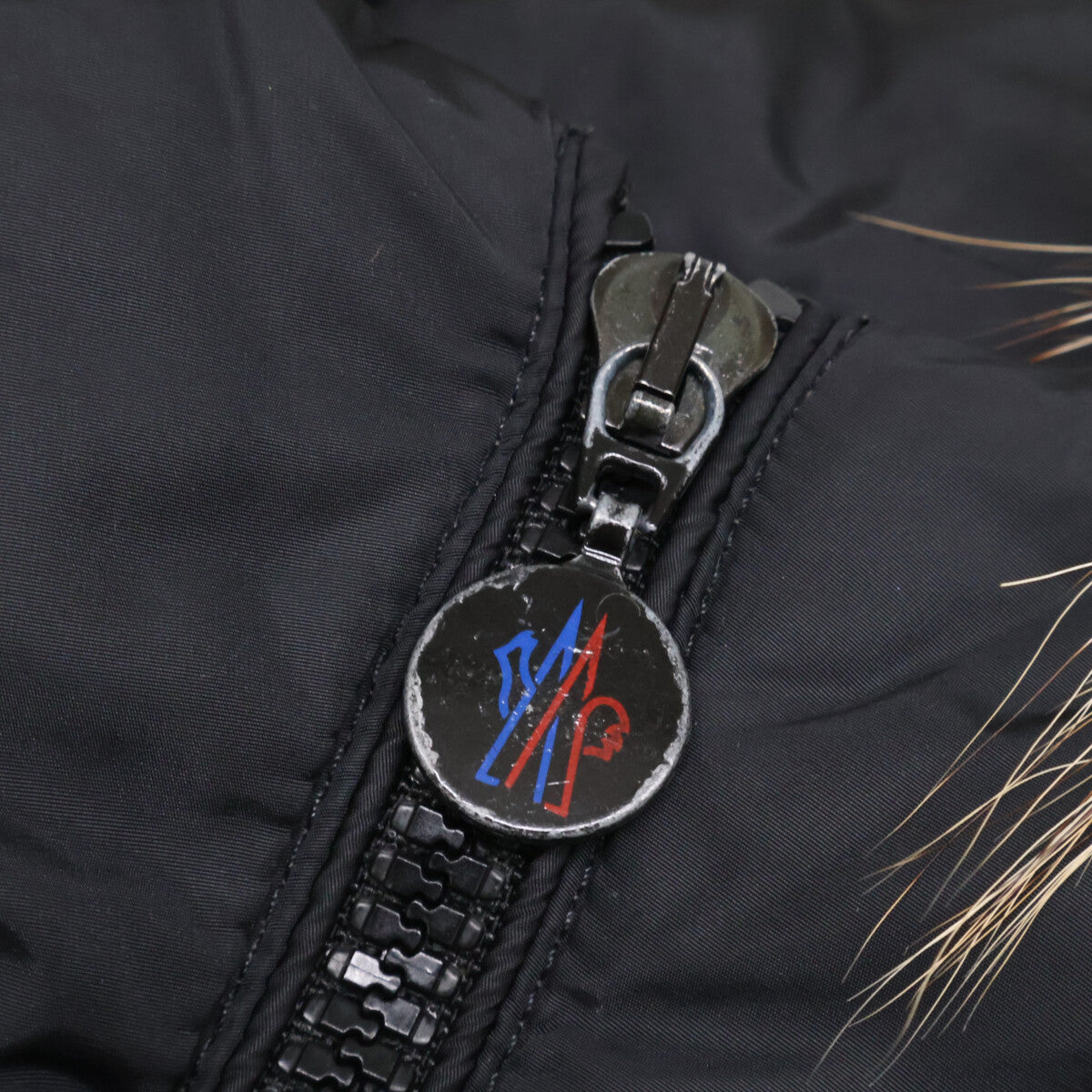 MONCLER モンクレール GENEVRIER ファー/ベルト付 フーディダウン コート