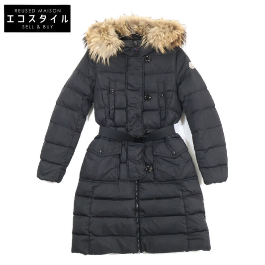MONCLER モンクレール GENEVRIER ファー/ベルト付 フーディダウン コート