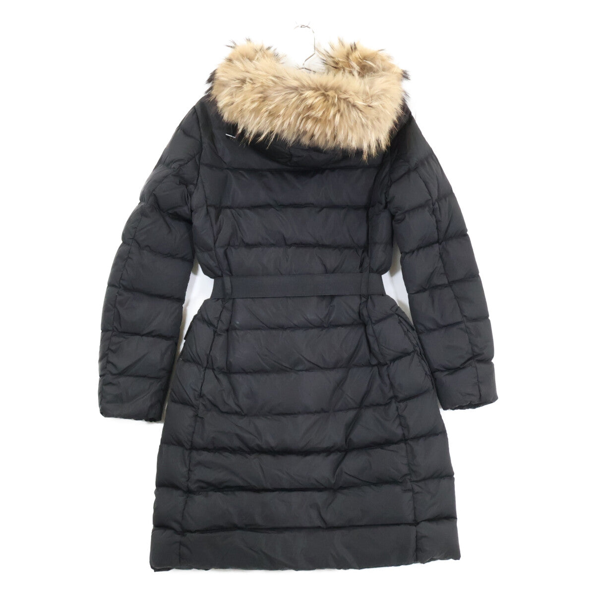MONCLER モンクレール GENEVRIER ファー/ベルト付 フーディダウン コート
