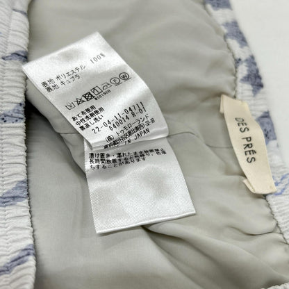 DES PRES Light Blue 22-04-11-04711 Multi Houndstooth-Print Relaxed Pants Bottoms