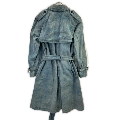 OUTIL ウティ ブルー 18AWーOU-T024 MANTEAU GABOURG コットン 染色 トレンチコート コート