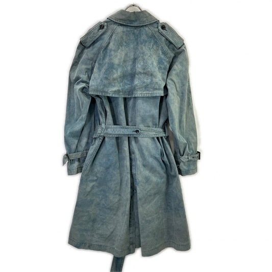 OUTIL ウティ ブルー 18AWーOU-T024 MANTEAU GABOURG コットン 染色 トレンチコート コート