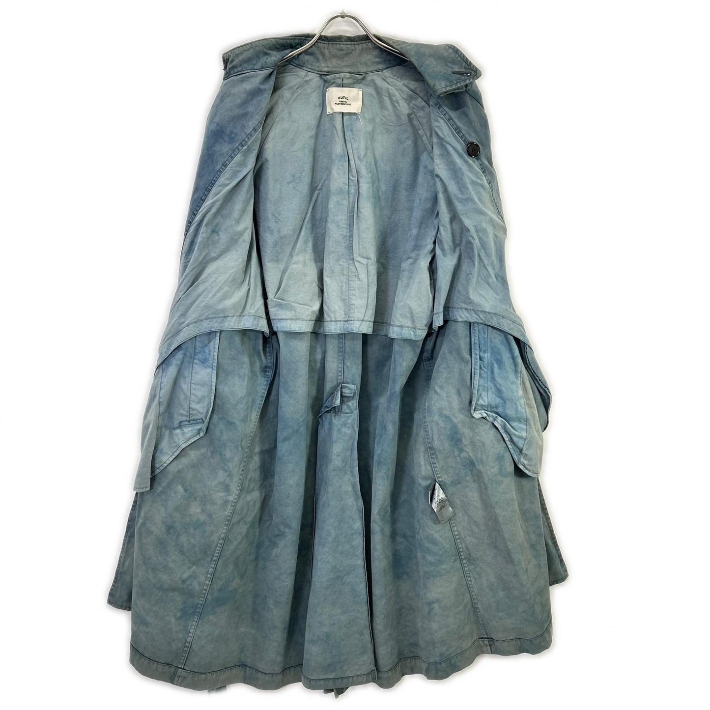 OUTIL Outil Blue 18AW OU-T024 MANTEAU GABOURG cotton-dyed trench coat