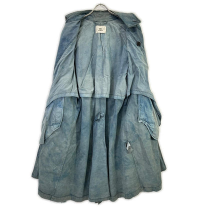 OUTIL Outil Blue 18AW OU-T024 MANTEAU GABOURG cotton-dyed trench coat