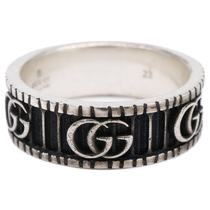 GUCCI グッチ 【美品】551899 Ag925 ダブルG ワイド リング 指輪