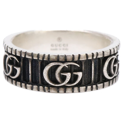 GUCCI グッチ 【美品】551899 Ag925 ダブルG ワイド リング 指輪