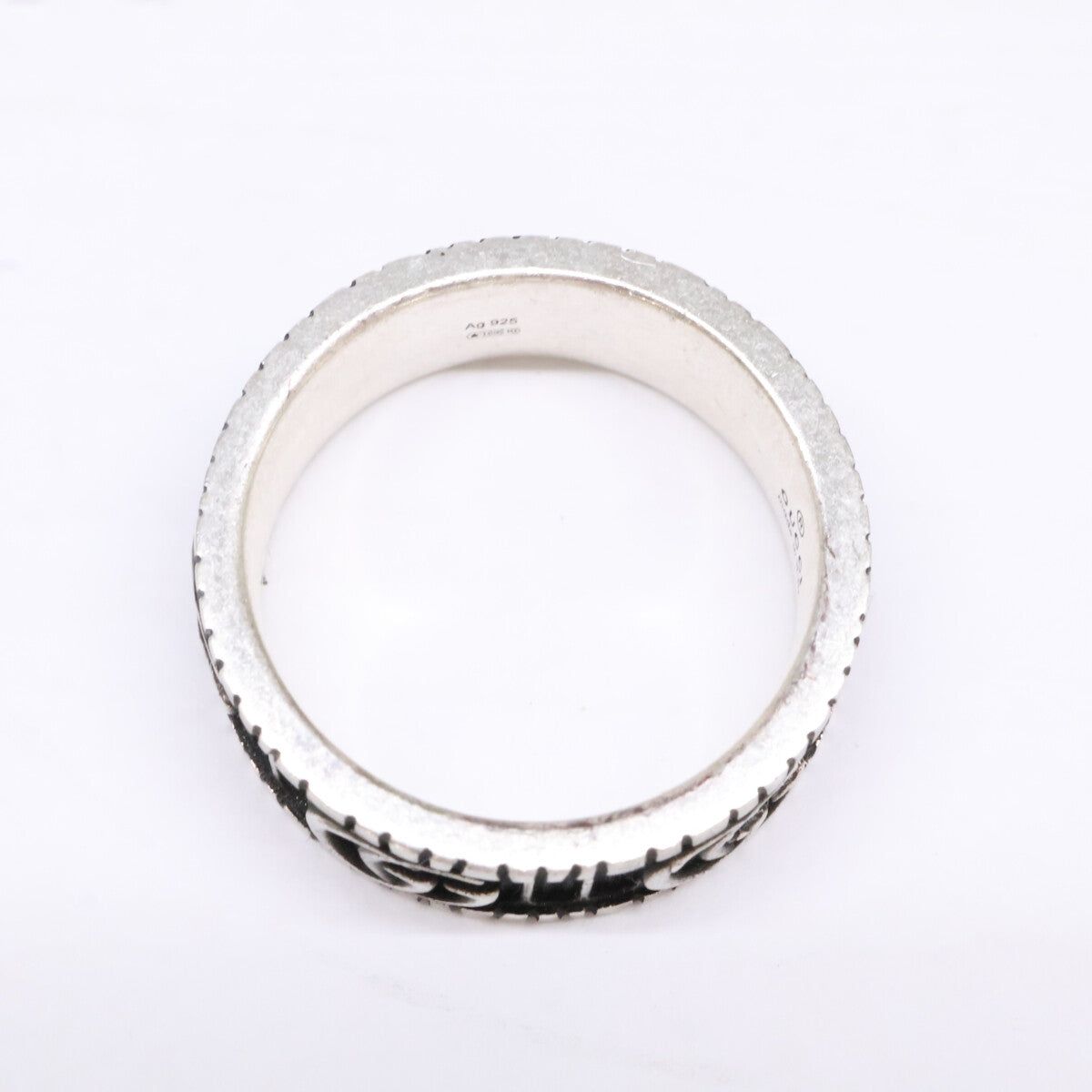 GUCCI グッチ 【美品】551899 Ag925 ダブルG ワイド リング 指輪