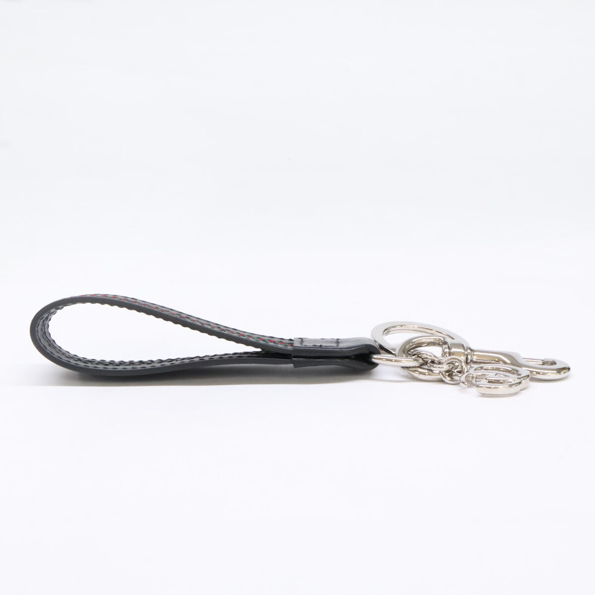 GUCCI グッチ 855463 ウェブ ストライプ ディテール付き ダブルG キーチェーン キーホルダー