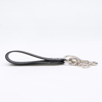 GUCCI グッチ 855463 ウェブ ストライプ ディテール付き ダブルG キーチェーン キーホルダー
