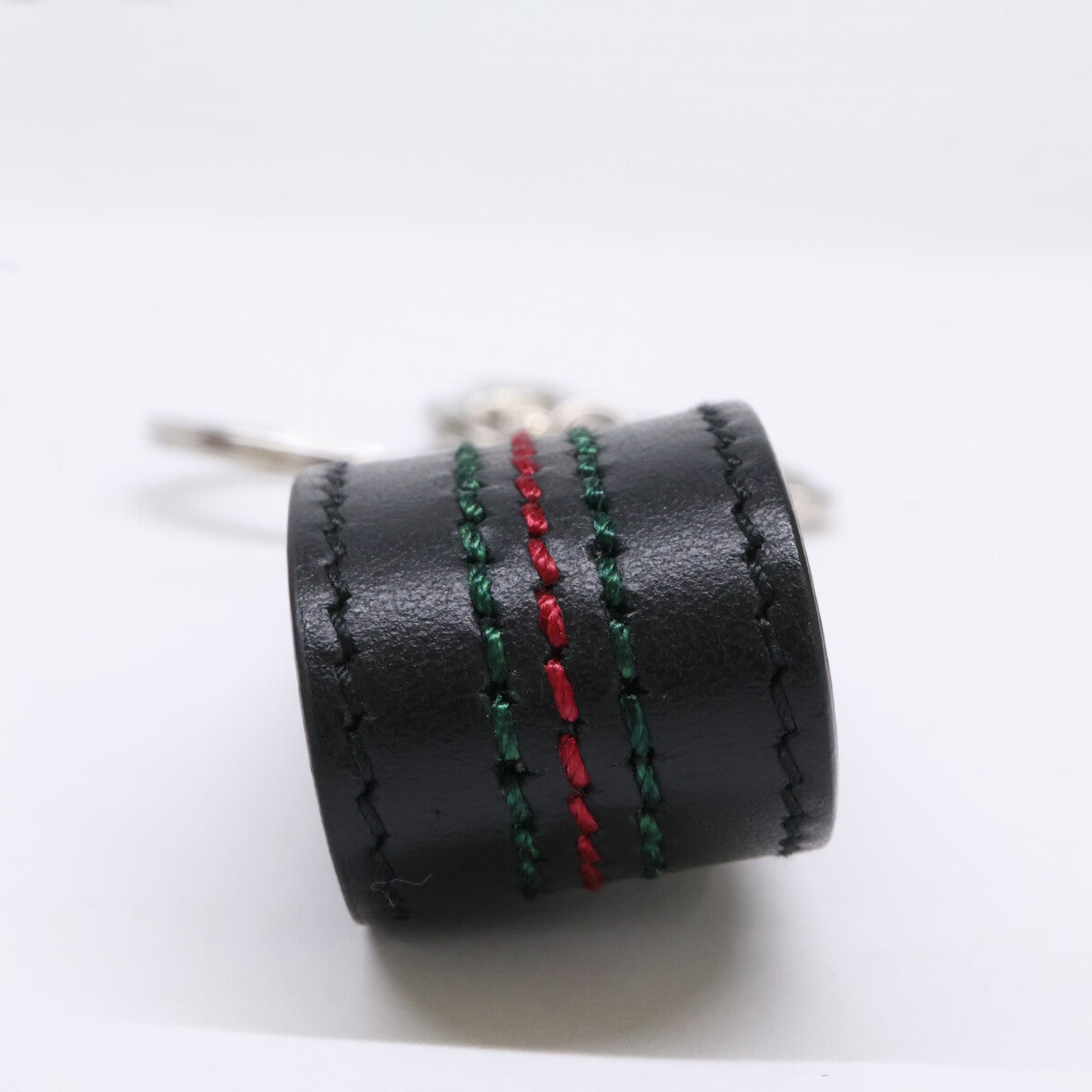 GUCCI グッチ 855463 ウェブ ストライプ ディテール付き ダブルG キーチェーン キーホルダー