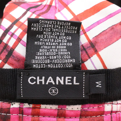 CHANEL シャネル 美品 国内正規 ビーズ ココマーク コットン バケットハット 帽子