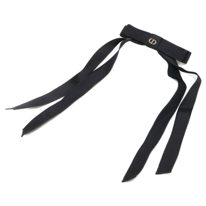 Christian Dior クリスチャンディオール 【美品】Dior Twist ディオール ツイスト DCロゴ リボン バレッタ ヘアアクセサリー