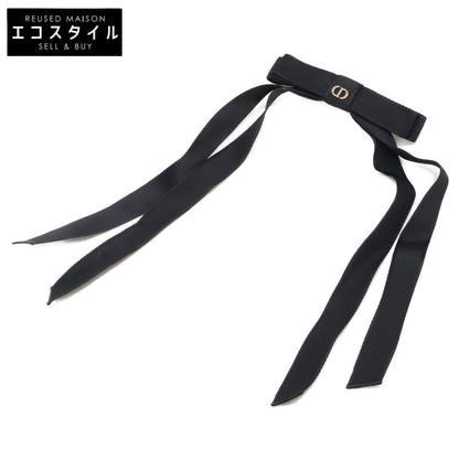 Christian Dior クリスチャンディオール 【美品】Dior Twist ディオール ツイスト DCロゴ リボン バレッタ ヘアアクセサリー