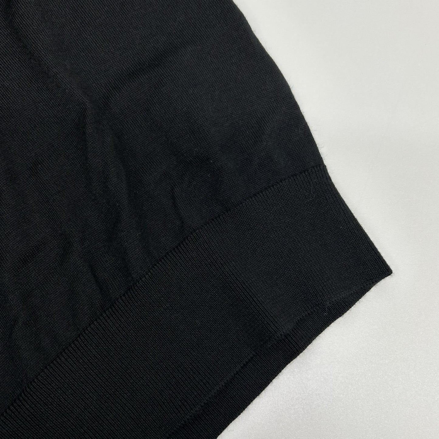 【SALE】 Loro Piana ロロピアーナ ブラック FAO9853 バージンウール カシミヤ シルク ロゴ釦 ソッティーレ・ポロシャツ トップス
