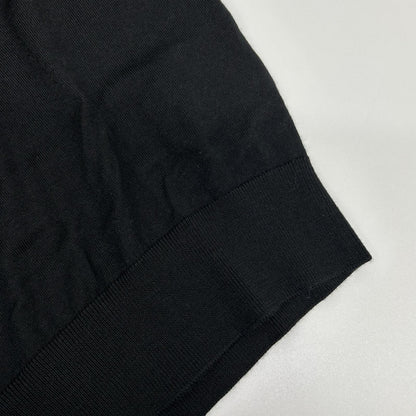 【SALE】 Loro Piana ロロピアーナ ブラック FAO9853 バージンウール カシミヤ シルク ロゴ釦 ソッティーレ・ポロシャツ トップス