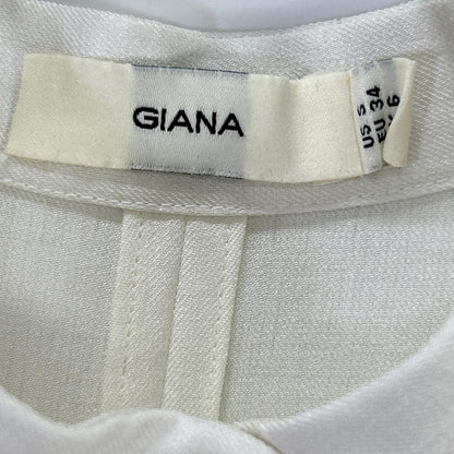 GIANA ジアナ ホワイト ソフトテーラーベルトシャツドレス ワンピース