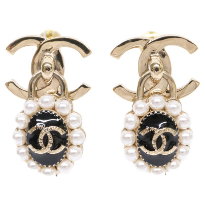 CHANEL シャネル A21A イミテーションパール ココマーク ドロップ ピアス