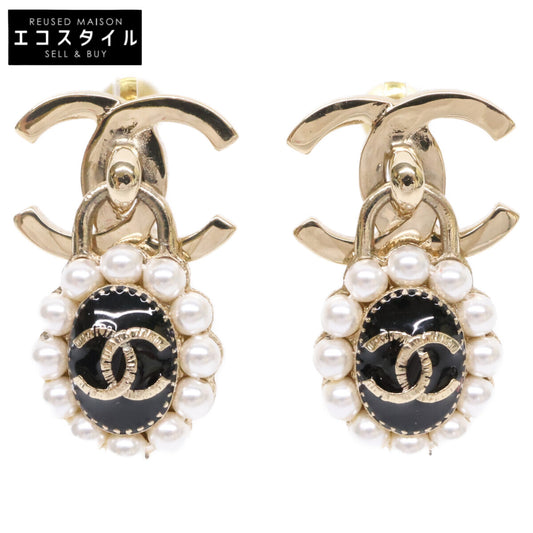 CHANEL シャネル A21A イミテーションパール ココマーク ドロップ ピアス