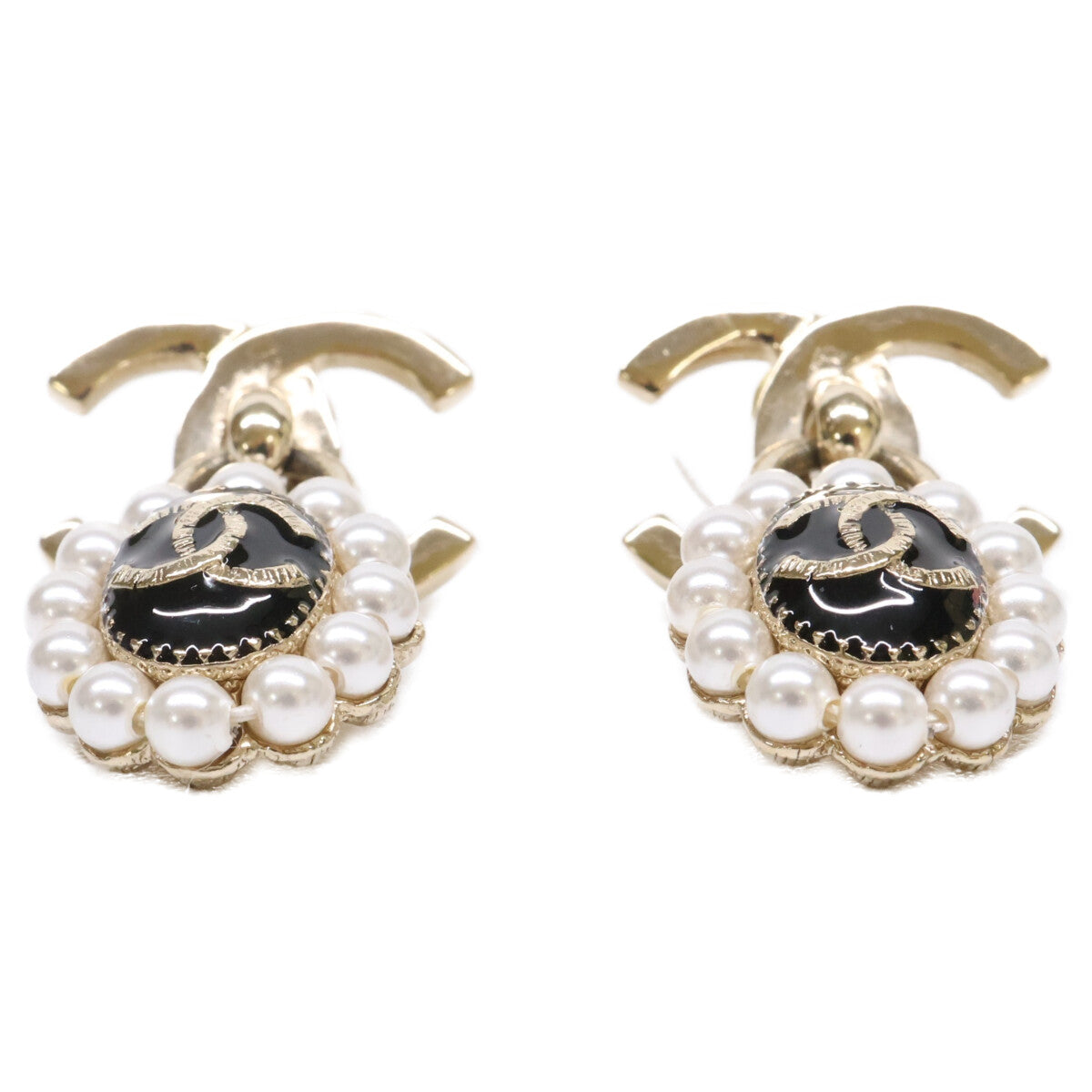 CHANEL シャネル A21A イミテーションパール ココマーク ドロップ ピアス