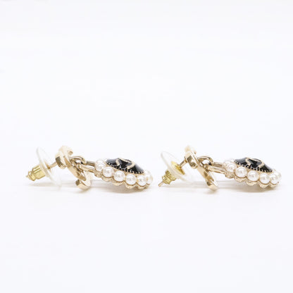CHANEL シャネル A21A イミテーションパール ココマーク ドロップ ピアス