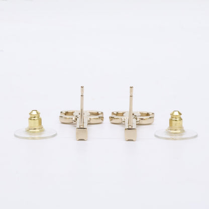 CHANEL シャネル B24V ココマーク ラインストーン バー ドロップ ピアス