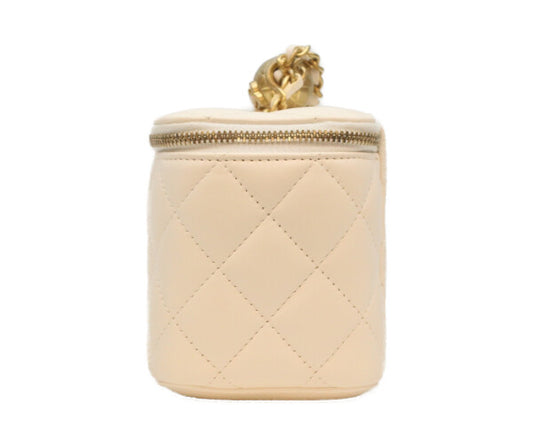 CHANEL シャネル 新品同様 31番台 マトラッセ ココボール バニティバッグ チェーン ショルダーバッグ