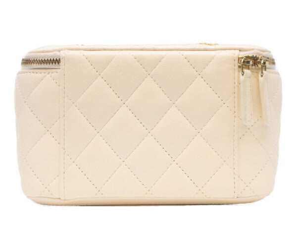 CHANEL シャネル 新品同様 31番台 マトラッセ ココボール バニティバッグ チェーン ショルダーバッグ