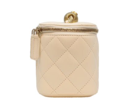 CHANEL シャネル 新品同様 31番台 マトラッセ ココボール バニティバッグ チェーン ショルダーバッグ