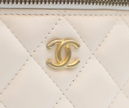 CHANEL シャネル 新品同様 31番台 マトラッセ ココボール バニティバッグ チェーン ショルダーバッグ
