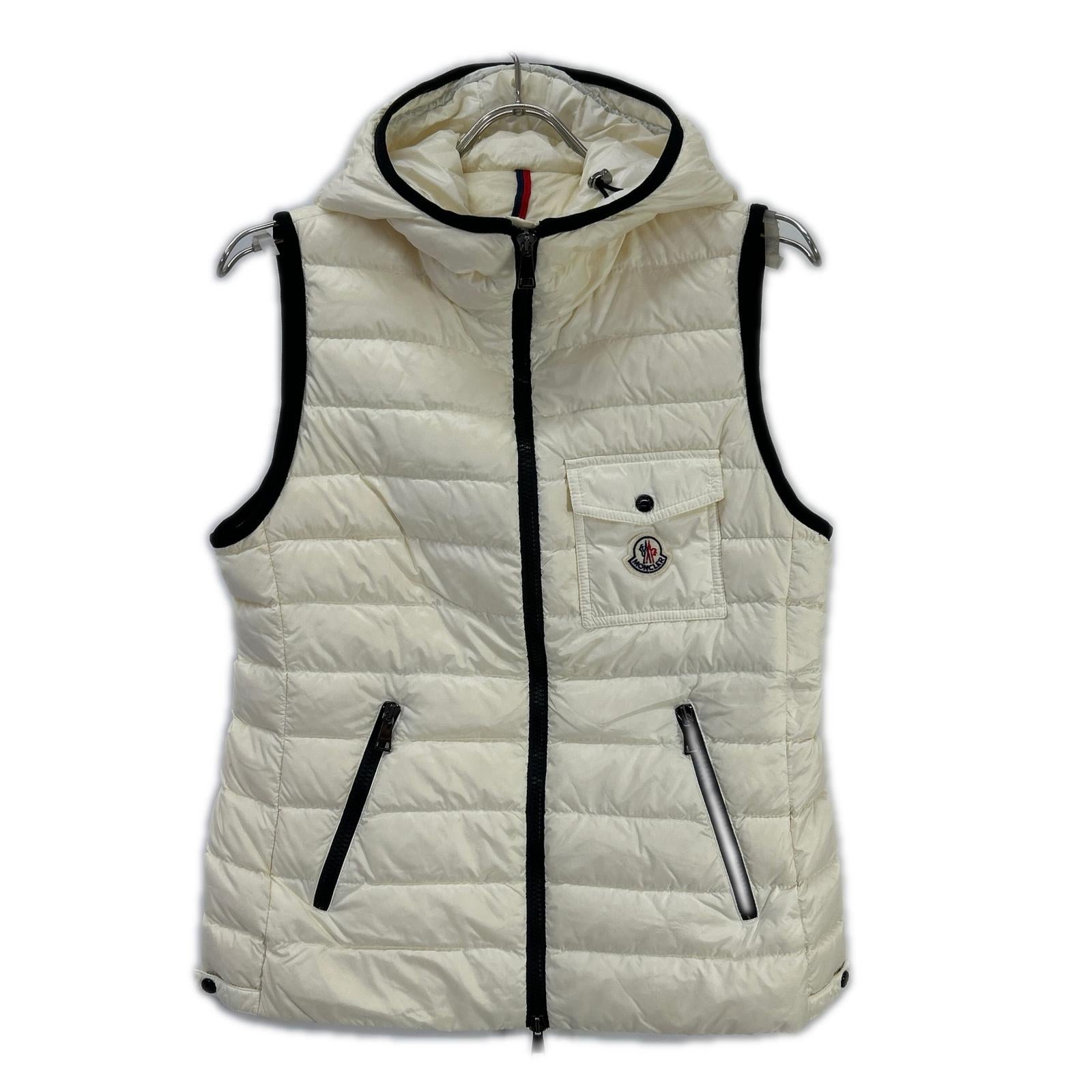 MONCLER モンクレール 20年 ホワイト GLYCO フード ダウンベスト ベスト