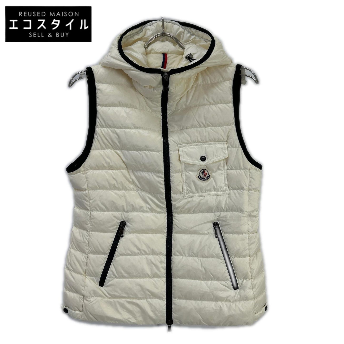 MONCLER モンクレール 20年 ホワイト GLYCO フード ダウンベスト ベスト