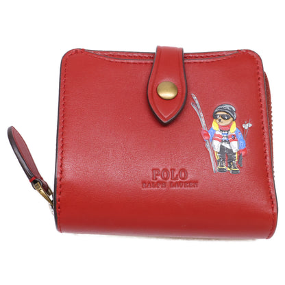 POLO RALPH LAUREN ポロ ラルフローレン 【新品同様】WAPOSLG0G220074 Polo ベア コンパクト ウォレット 二つ折り財布（小銭入れあり）