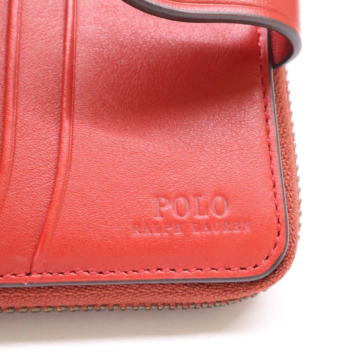 POLO RALPH LAUREN ポロ ラルフローレン 【新品同様】WAPOSLG0G220074 Polo ベア コンパクト ウォレット 二つ折り財布（小銭入れあり）