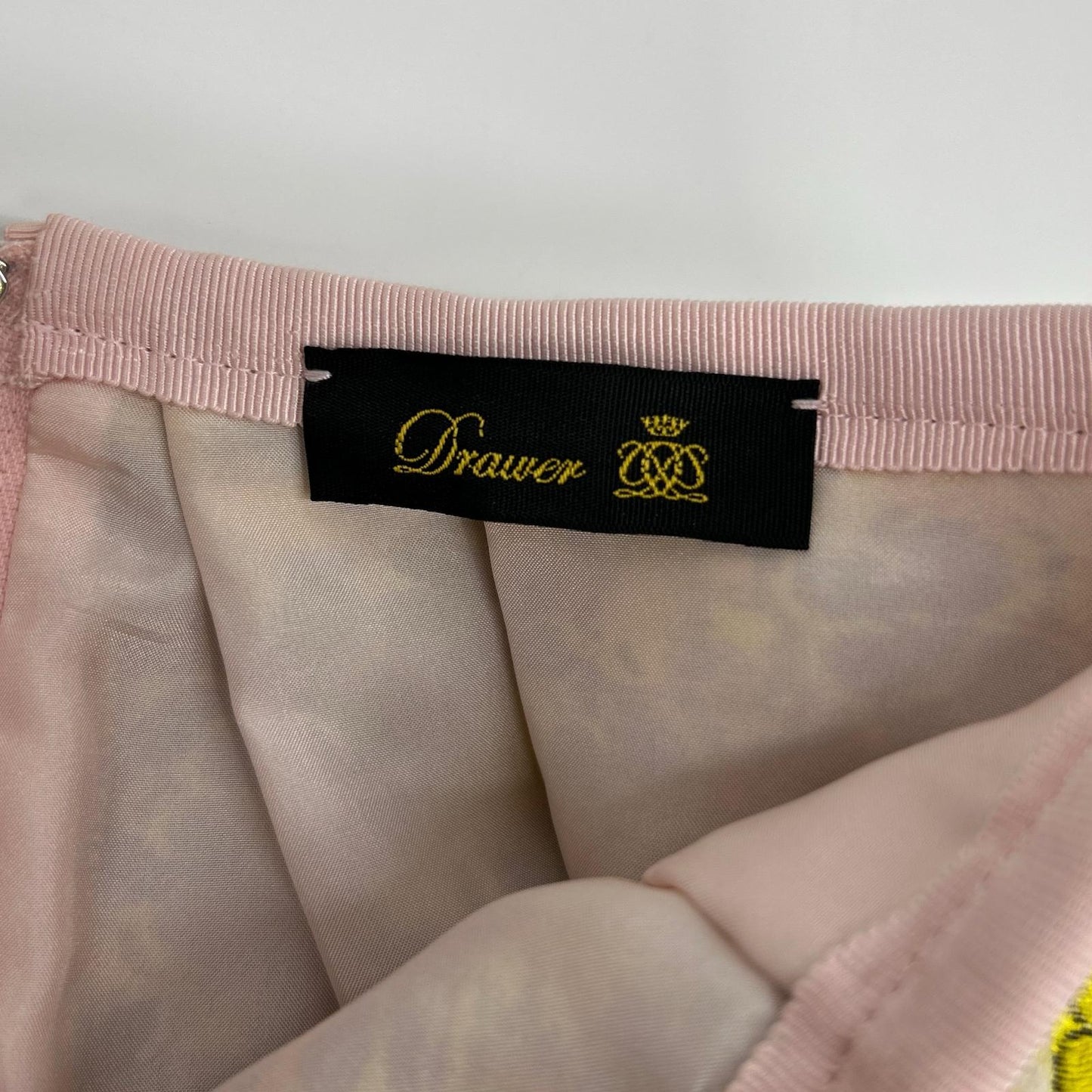DRAWER ドゥロワー 6524-299-1281 イエロー 花柄 ウール スカート スカート